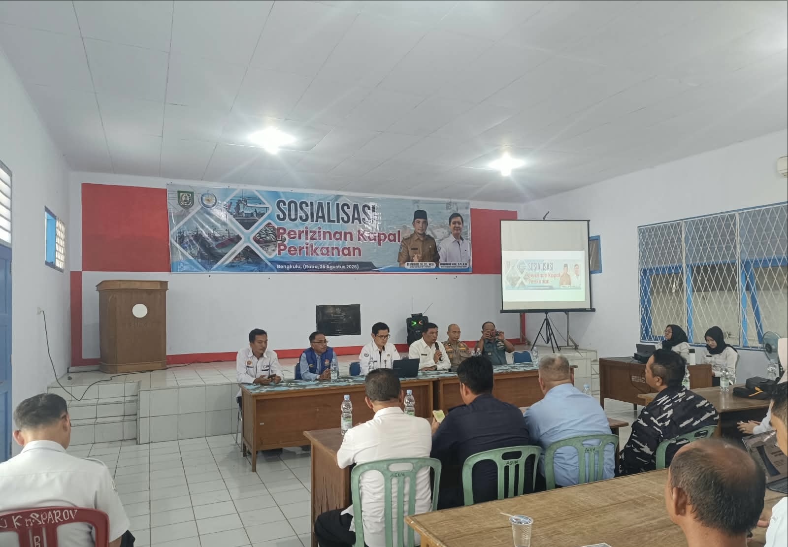 Perkuat Sinergi, KSOP Kelas III Pulau Baai Mengikuti Sosialisasi Perizinan Kapal Perikanan
